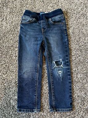Old Navy Boys Dark Blue Distressed Jeans